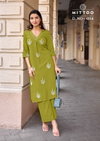 Albella Vol 3 By Mittoo Rayon Threadwork Online Kurti With Bottom Wholesale

